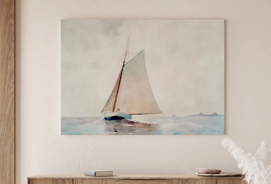 Sail Boat At Sea Print, Nautical Wall Decor, Sailboat Print Boat Art, Printable Wall Art Prints, Digital Print, Print Wall Art, Boat Print – Printable Wall Art Digital Download – Digital Download