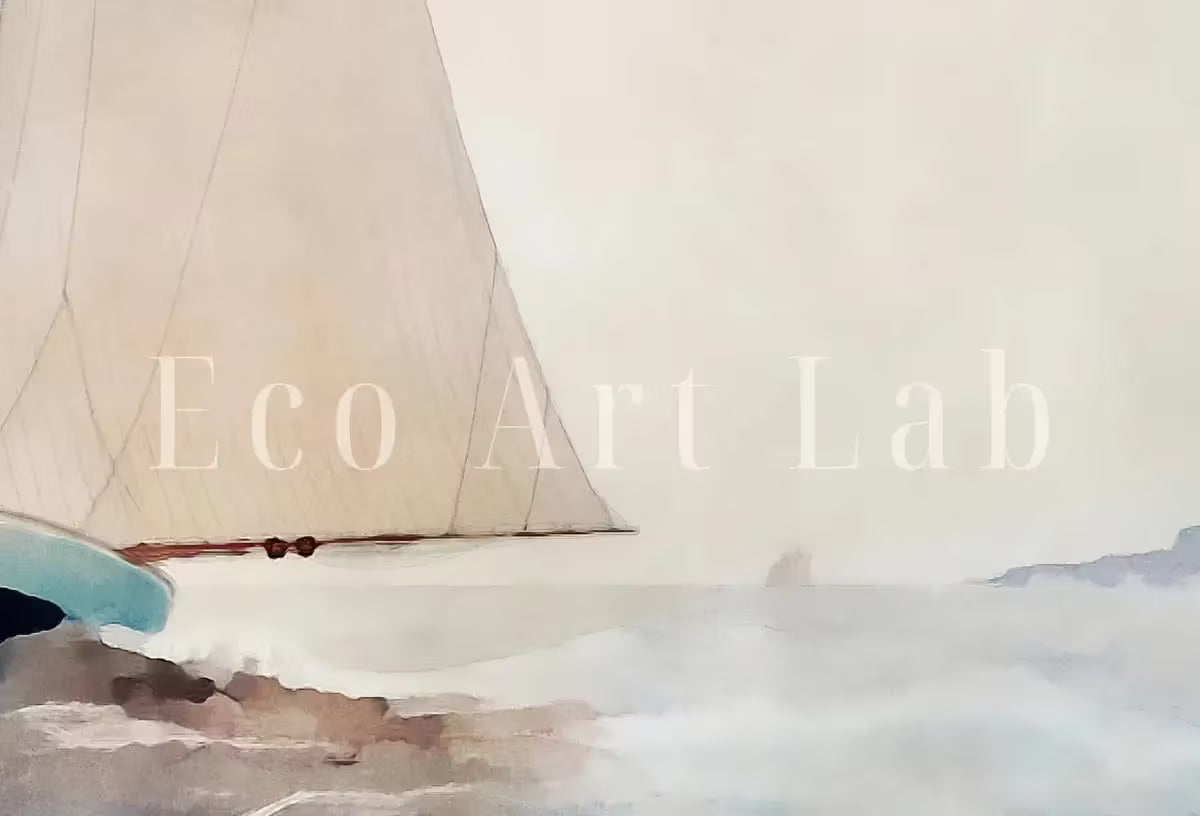 Sail Boat At Sea Print, Nautical Wall Decor, Sailboat Print Boat Art, Printable Wall Art Prints, Digital Print, Print Wall Art, Boat Print – Printable Wall Art