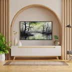 Samsung Frame Art for 4K TV I Dark Green Minimalist Wall Decor I Unique Artwork for Frame TV – Frame TV  Art