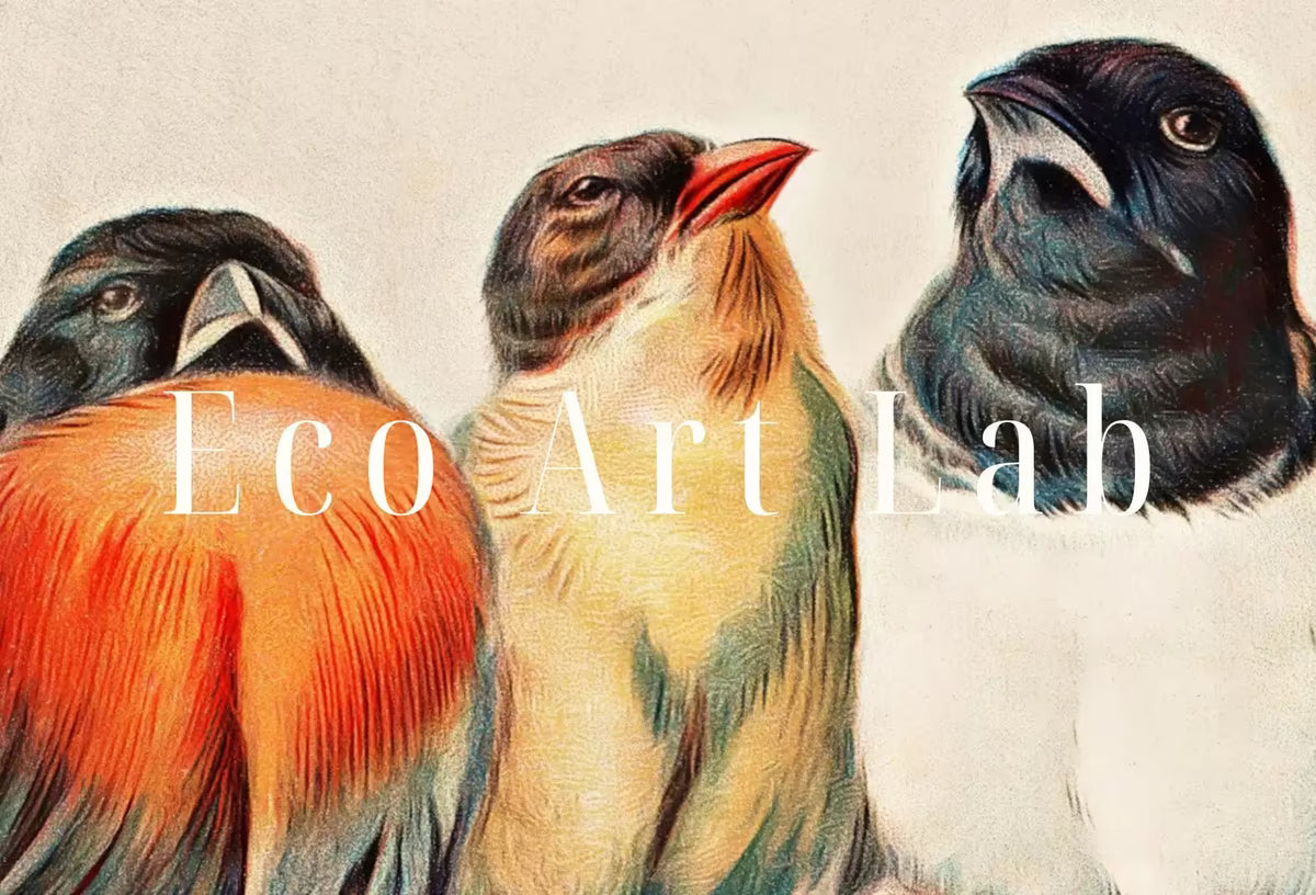 Samsung Frame TV Art 4k & 8K Birds Vintage Art. Samsung TV Art Vintage Painting. , Perching Birds Art for Samsung Frame TV – Frame TV  Art