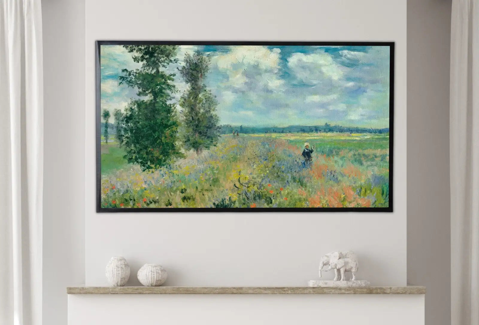 Second included artwork preview from Samsung Frame TV Art 4K & 8K Famous Poppy Field Claude Monet Painting. Instant Download Landscape Wall Art for the Frame TV Vintage Wall Art featuring various scenes.