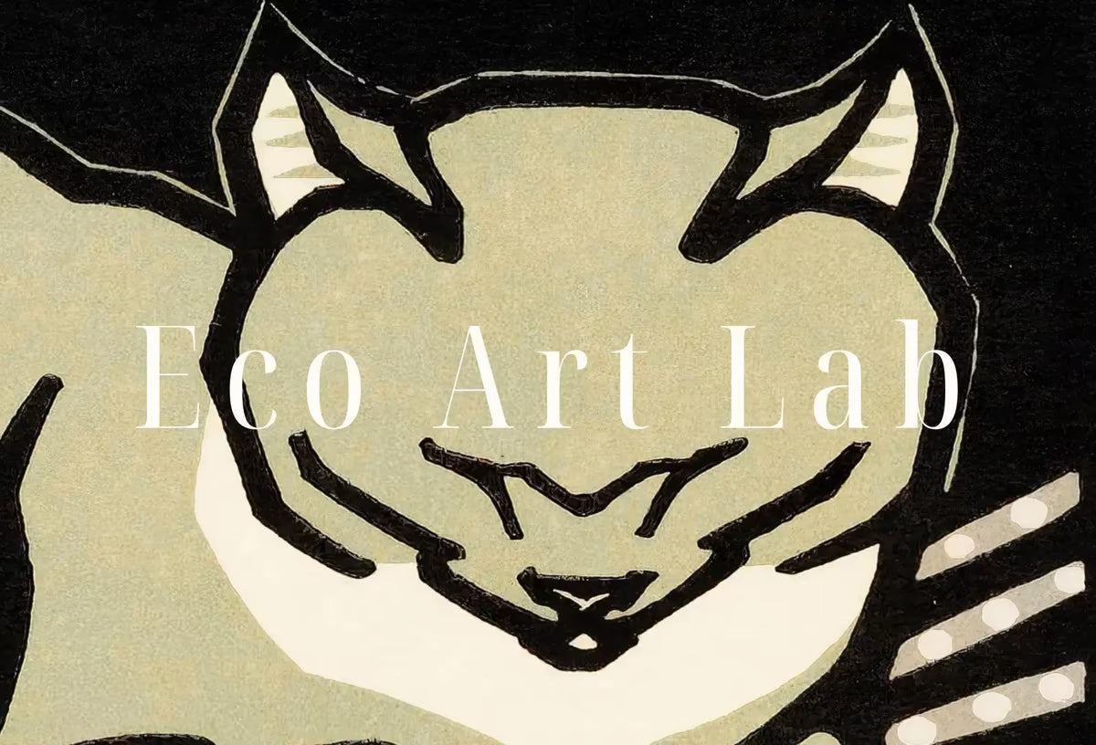 Samsung Frame TV Art 4K A Sleeping Cat Vintage Art Nouveau Painting. Instant Download Cat Art for the Samsung Frame TV. Art for TV – Frame TV  Art