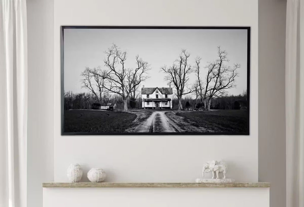 Samsung Frame TV Art 4K Abandoned Haunted House. Dark Creepy Landscape Instant Download. Scary Frame TV Art. Art for the Samsung Frame TV – Frame TV  Art