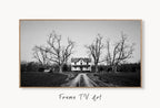 Samsung Frame TV Art 4K Abandoned Haunted House. Dark Creepy Landscape Instant Download. Scary Frame TV Art. Art for the Samsung Frame TV displayed on Samsung Frame TV on a living room wall.
