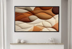 Detail view of artwork from Samsung Frame TV Art 4K Abstract 3D Texture Art. Neutral Minimalist Abstract Modern Art. Abstract Pattern Instant Download Art for TV.. (variation 2)