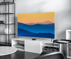Samsung Frame TV Art 4K Abstract Mountain Sunrise Landscape Wall Art. Instant Download Blue Mountain Digital Painting. Art for the Frame TV – Frame TV Digital Download Art – Digital Download