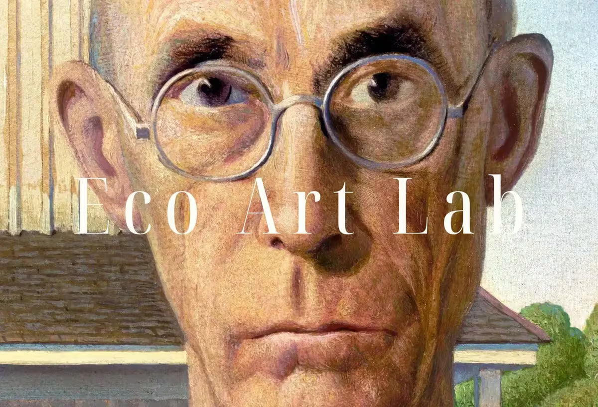 Samsung Frame TV Art 4K American Gothic Famous Classic Painting. Grant Wood Fine Art Portrait for Frame TV. Vintage Home Decor. Lg TV Art – Frame TV  Art