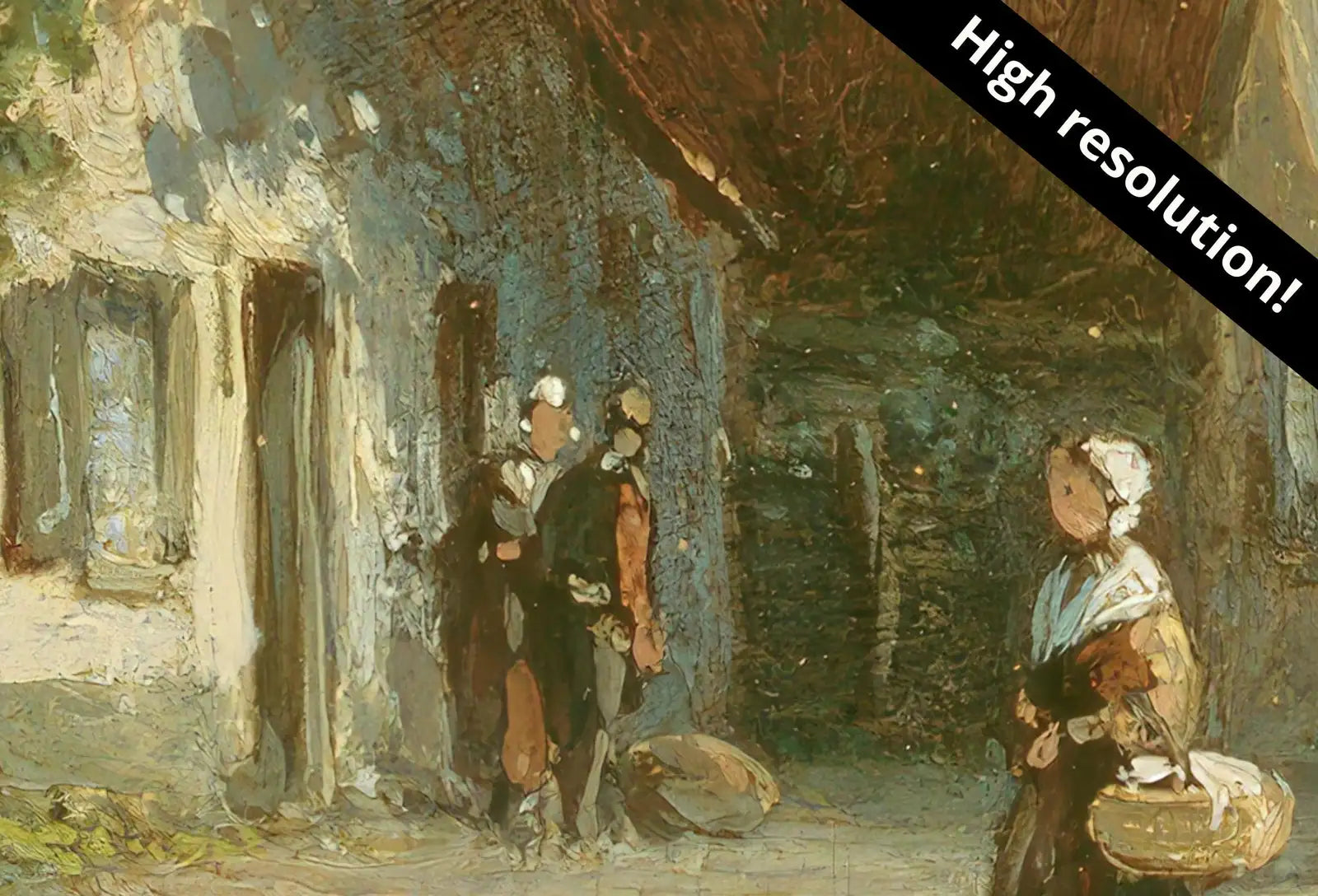 Samsung Frame TV Art 4K Amsterdam Street Scene Vintage Oil Painting. Instant Download Rustic European Village Landscape for the Frame TV – Frame TV Digital Download Art – Digital Download