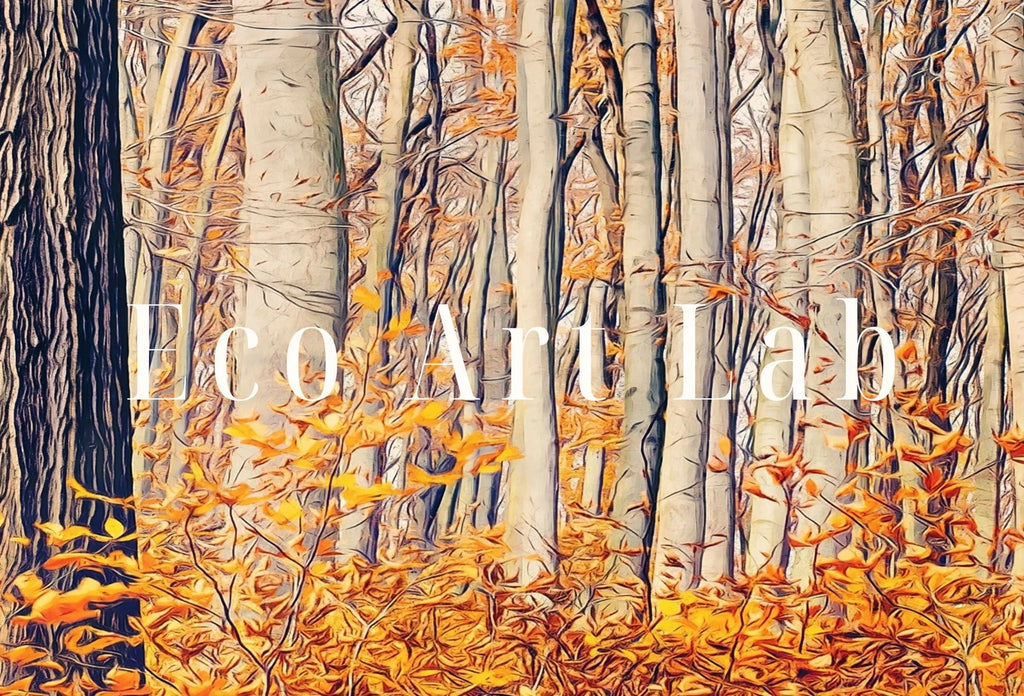 Included artwork preview showing first selection of artworks from Samsung Frame TV Art 4K Autumn Forest Trail Landscape Digital Painting. Instant Download Fall Art for the Samsung Frame TV. Art for TV.