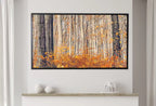 Samsung Frame TV Art 4K Autumn Forest Trail Landscape Digital Painting. Instant Download Fall Art for the Samsung Frame TV. Art for TV – Frame TV  Art