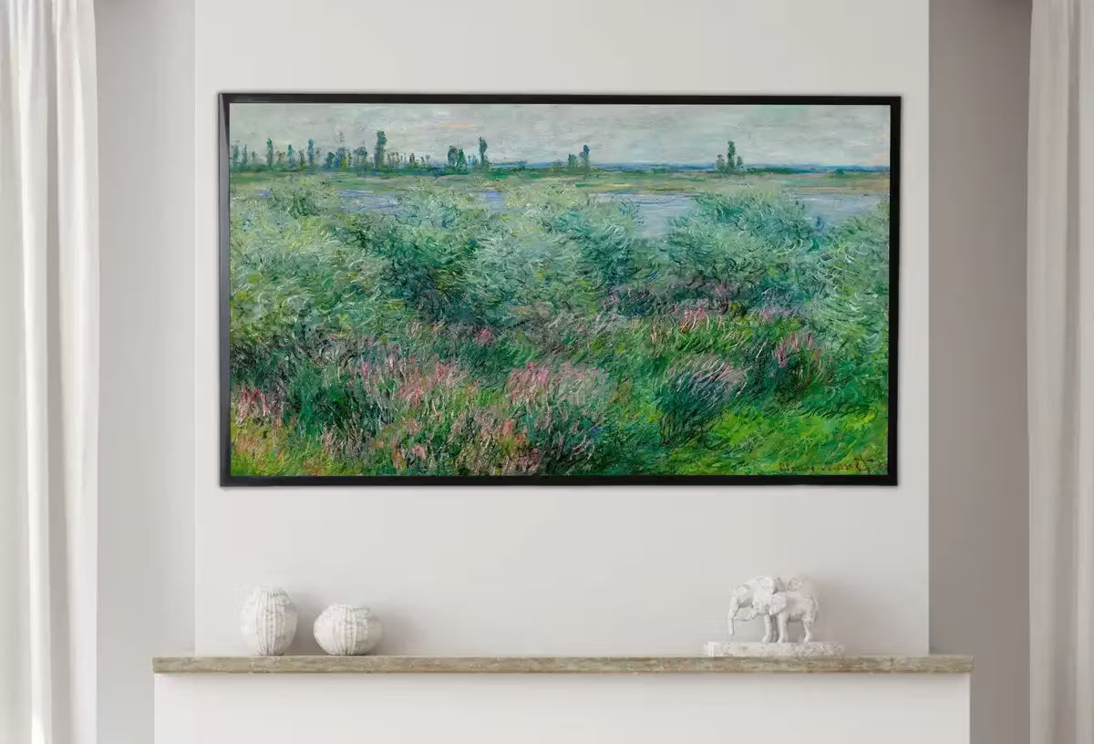 Samsung Frame TV Art 4K Banks of the Seine Monet Famous Painting. Instant Download Vintage Art for Samsung Frame TV. Claude Monet Art for TV – Frame TV  Art