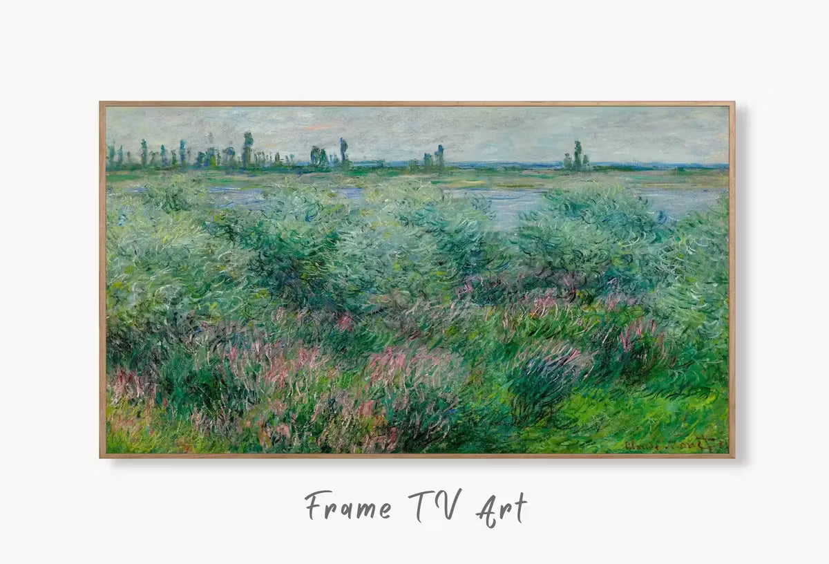 Samsung Frame TV Art 4K Banks of the Seine Monet Famous Painting. Instant Download Vintage Art for Samsung Frame TV. Claude Monet Art for TV – Frame TV  Art