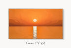 Samsung Frame TV Art 4K Beach Sunset Landscape Wall Art. Instant Download Landscape Wall Art for the Frame TV. Boho Abstract Sunset Painting – Frame TV Art Set