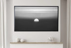 Samsung Frame TV Art 4K Black and White Abstract Sunset Painting. Instant Download Abstract Art for Samsung Frame TV. Minimalist Art for TV – Frame TV Art Set