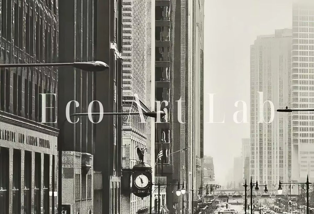 Samsung Frame TV Art 4K Black and White Chicago Streets Art. Instant Download Chicago Photography for the Frame TV. Chicago Illinois Decor – Frame TV  Art