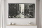 Detail view of artwork from Samsung Frame TV Art 4K Black and White Chicago Streets Art. Instant Download Chicago Photography for the Frame TV. Chicago Illinois Decor. (variation 2)
