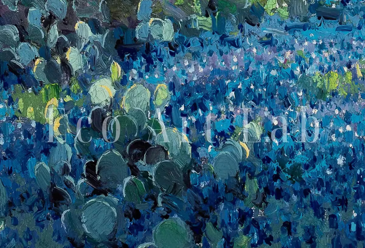 Samsung Frame TV Art 4K Blue Bonnets Vintage Spring Landscape Painting. Instant Download Bluebonnets Field Landscape. Wall Art for Frame TV – Frame TV  Art