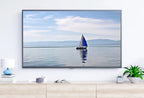 Samsung Frame TV Art 4K Blue Sailboat Painting Nautical Wall Art. Instant Download Boat Painting for the Frame TV. Sailing Ocean Art for TV – Frame TV  Art