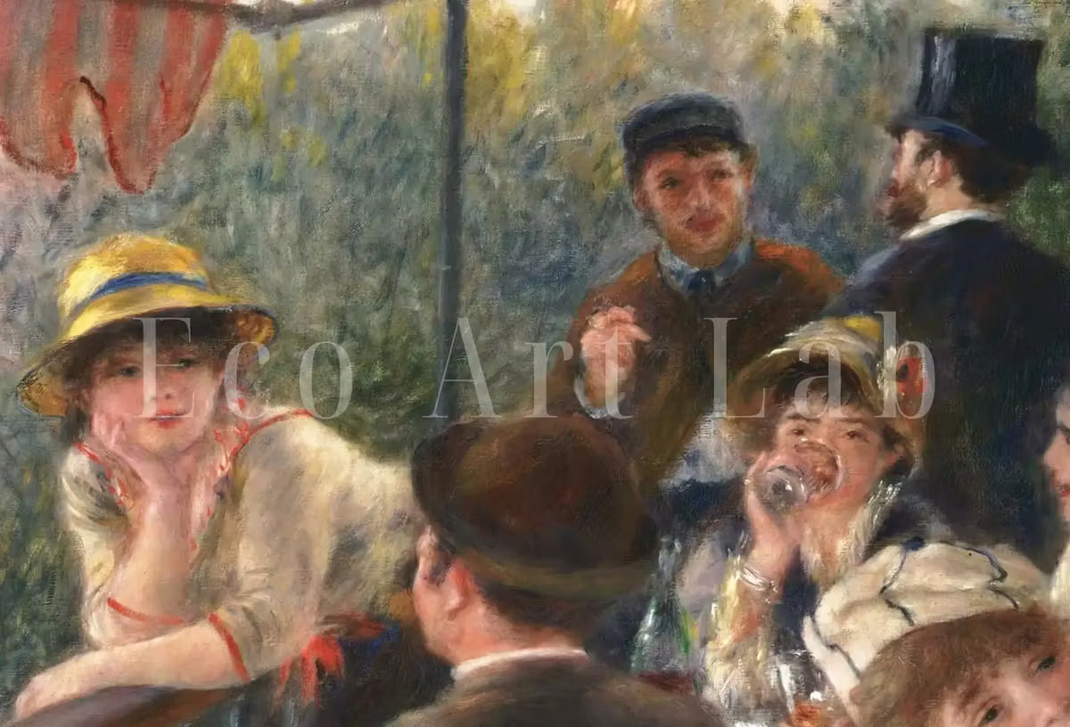 Samsung Frame TV Art 4K Boating Party Luncheon by Auguste Renoir. Famous Antique Oil Painting. Vintage Impressionist Art for Frame TV. – Frame TV  Art