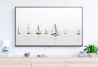 Samsung Frame TV Art 4K Boats at Sea Painting Nautical Wall Art. Instant Download Boat Painting for the Frame TV. Minimalist Art for TV – Frame TV  Art