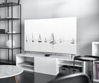 Samsung Frame TV Art 4K Boats at Sea Painting Nautical Wall Art. Instant Download Boat Painting for the Frame TV. Minimalist Art for TV – Frame TV  Art