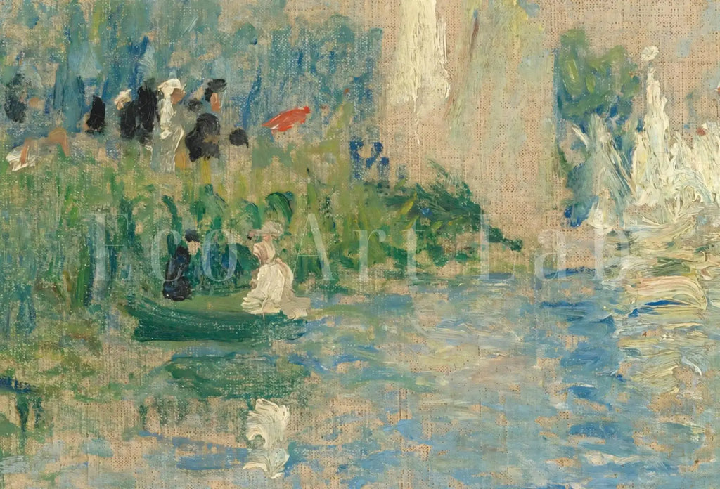 Included artwork preview showing first selection of artworks from Samsung Frame TV Art 4K Boats on Shore Painting by Auguste Renoir. Famous Antique Oil Painting. Coastal Landscape Vintage Art for Frame TV.