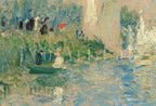 Included artwork preview showing first selection of artworks from Samsung Frame TV Art 4K Boats on Shore Painting by Auguste Renoir. Famous Antique Oil Painting. Coastal Landscape Vintage Art for Frame TV.