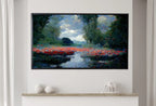 Detail view of artwork from Samsung Frame TV Art 4K Botanical Landscape Monet Inspired Digital Painting. Instant Download Landscape Wall Art for Frame TV. Floral Decor. (variation 2)