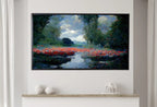 Samsung Frame TV Art 4K Botanical Landscape Monet Inspired Digital Painting. Instant Download Landscape Wall Art for Frame TV. Floral Decor – Frame TV  Art