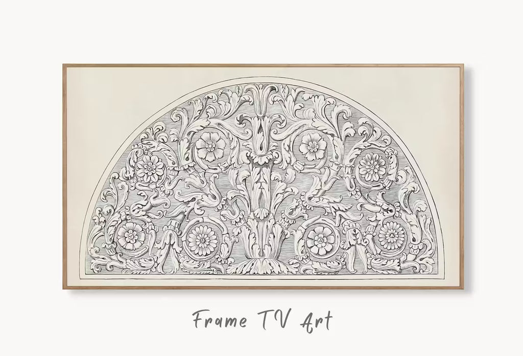 Samsung Frame TV Art 4K Botanical Ornament Pattern Wall Art. Instant Download Leaves Painting Floral Tropical Texture Art for the Frame TV. – Frame TV  Art