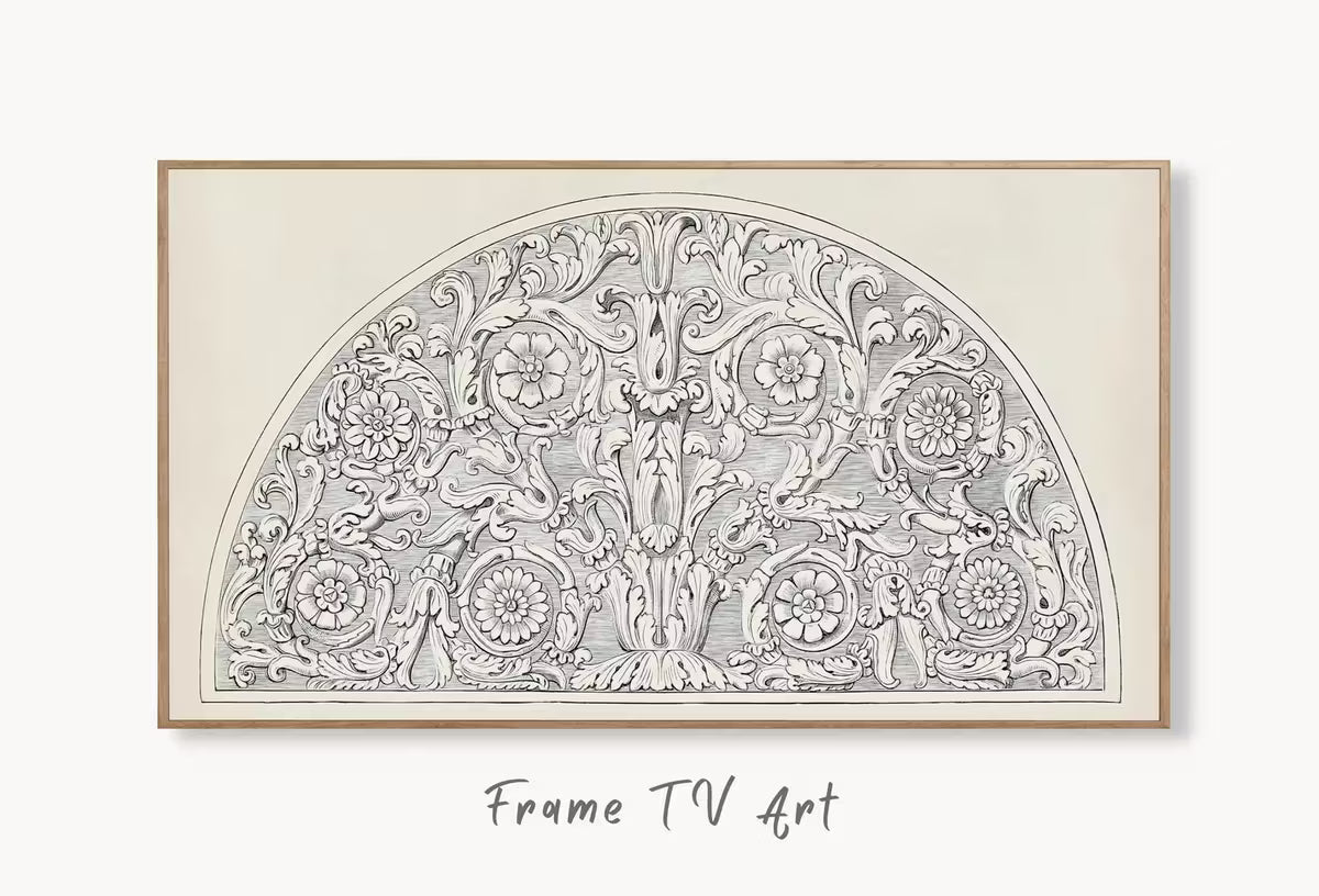 Samsung Frame TV Art 4K Botanical Ornament Pattern Wall Art. Instant Download Leaves Painting Floral Tropical Texture Art for the Frame TV. – Frame TV  Art