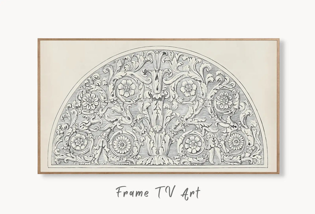Samsung Frame TV Art 4K Botanical Ornament Pattern Wall Art. Instant Download Leaves Painting Floral Tropical Texture Art for the Frame TV. – Frame TV Digital Download Art – Digital Download