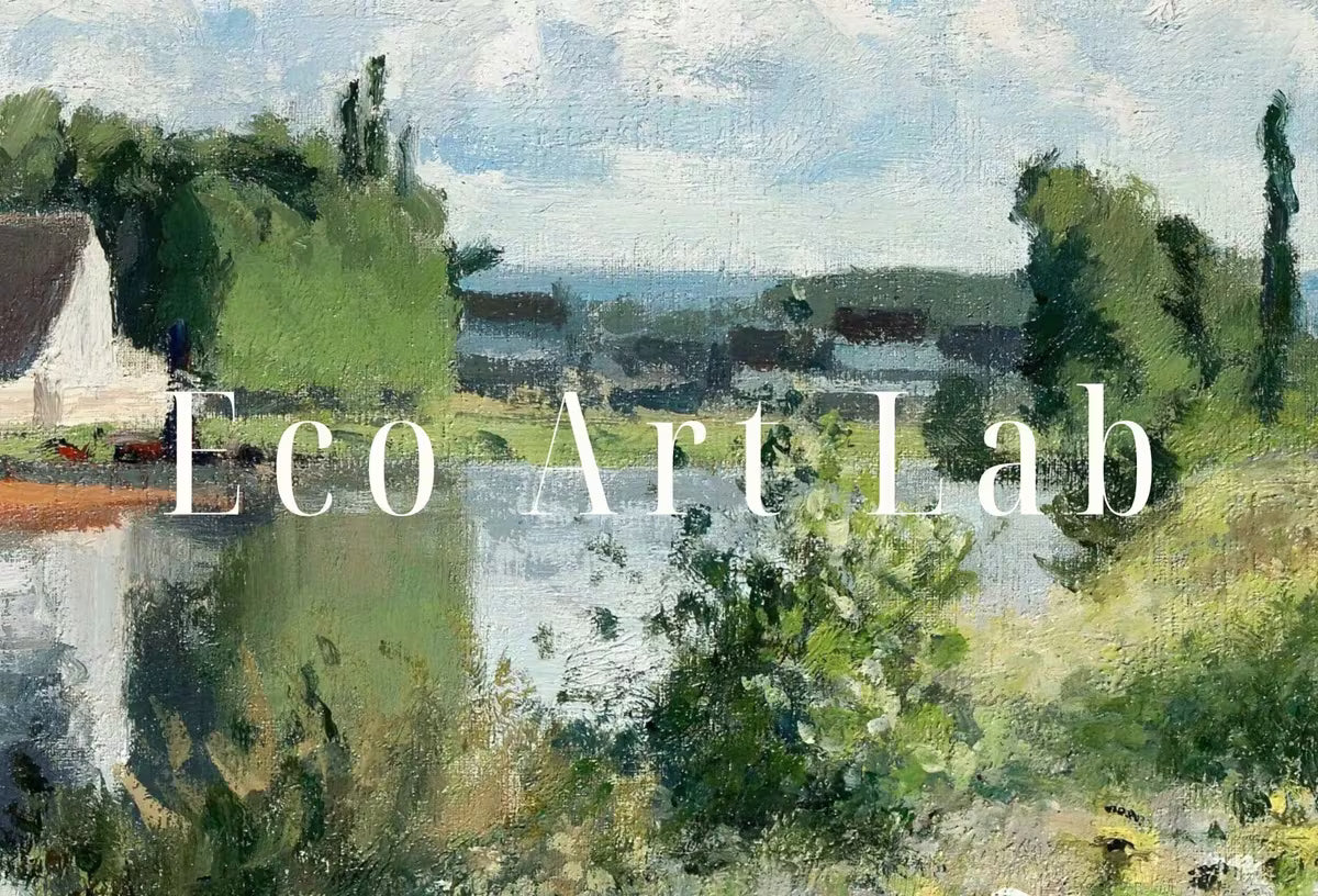 Samsung Frame TV Art 4K Camille Pissarro The River Oise Famous Landscape Painting. Instant Download Vintage Art for Samsung Frame TV. TV Art – Frame TV  Art