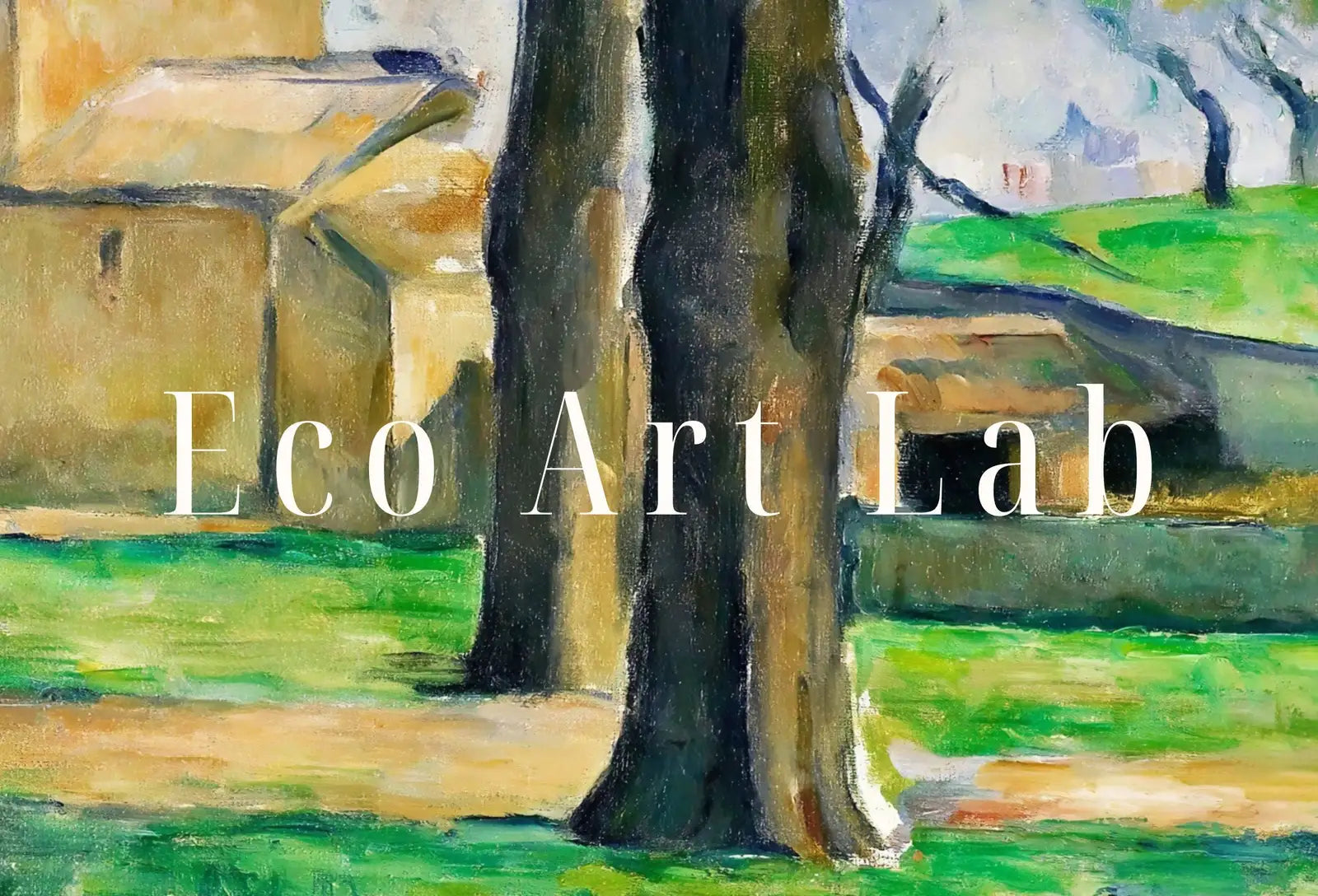 Included artwork preview showing first selection of artworks from Samsung Frame TV Art 4K Chestnut Trees Famous Paul Cézanne Painting. Instant Download Nature Landscape Wall Art for Frame TV. Vintage Art.