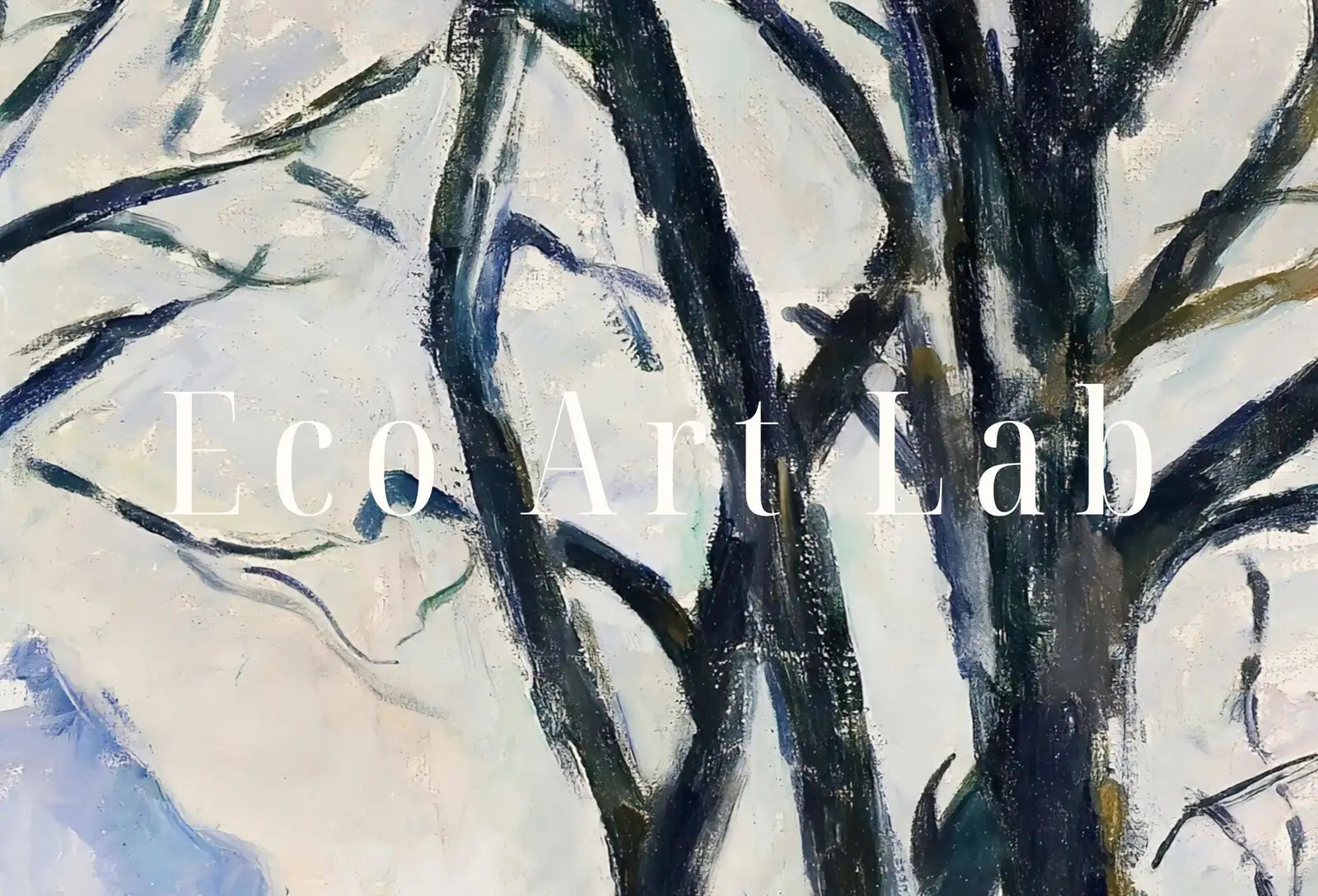 Detail view of artwork from Samsung Frame TV Art 4K Chestnut Trees Famous Paul Cézanne Painting. Instant Download Nature Landscape Wall Art for Frame TV. Vintage Art. (variation 1)