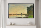 Detail view of artwork from Samsung Frame TV Art 4K Claude Monet Argenteuil Late Afternoon Famous Painting. Instant Download Vintage Art for Samsung Frame TV.. (variation 2)