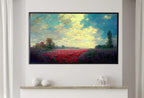 Samsung Frame TV Art 4K Colorful Flowers Field Monet Inspired Digital Painting. Instant Download Landscape Art for Frame TV. Botanical Art – Frame TV  Art