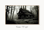 Samsung Frame TV Art 4K Dark Creepy Abandoned Haunted House Landscape. Instant Download. Scary Frame TV Art. Art for the Samsung Frame TV – Frame TV  Art