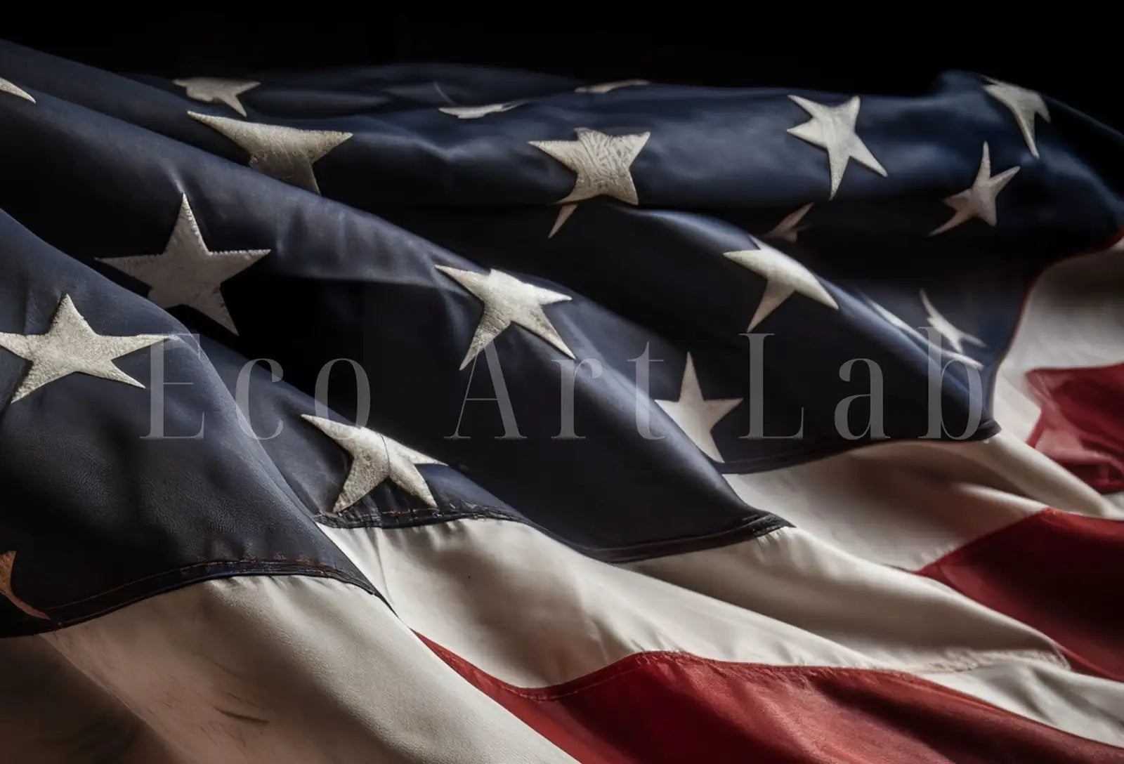 Detail view of artwork from Samsung Frame TV Art 4k Distressed American Flag Art. 4th of July USA Art. Patriotic Samsung TV Art. Digital Download for Samsung Frame Tv. (variation 1)