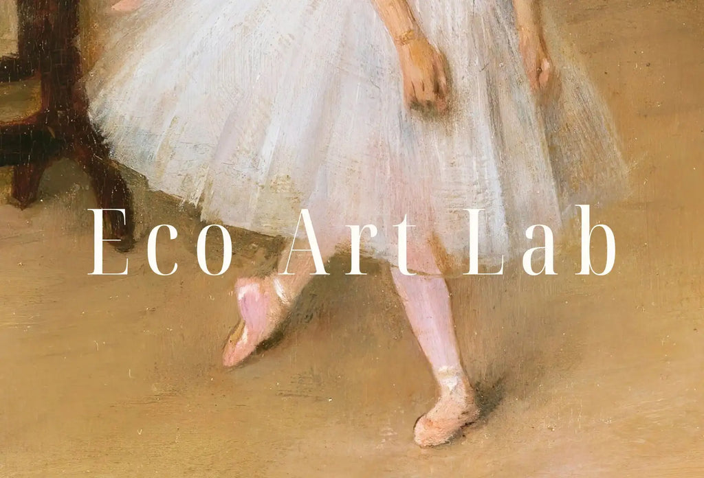 Detail view of artwork from Samsung Frame TV Art 4K Edgar Degas The Dancing Class Famous Ballet Painting. Antique Classic Ballerina Wall Art for Frame TV. Downloadable. (variation 1)