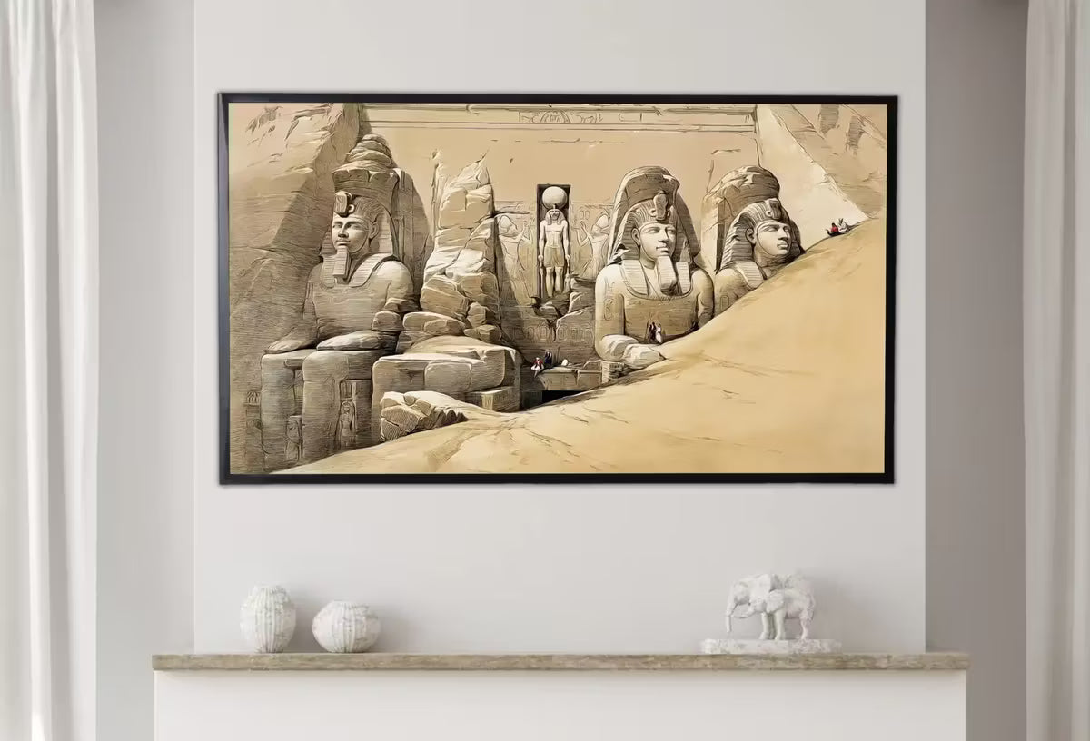 Samsung Frame TV Art 4K Egyptian Temple Ancient Egyptian Gods Mythology Wall Art. Instant Download Antique Vintage Egyptian Art for Frame TV – Frame TV  Art