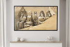 Second included artwork preview from Samsung Frame TV Art 4K Egyptian Temple Ancient Egyptian Gods Mythology Wall Art. Instant Download Antique Vintage Egyptian Art for Frame TV featuring various scenes.