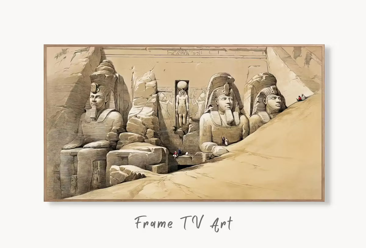 Samsung Frame TV Art 4K Egyptian Temple Ancient Egyptian Gods Mythology Wall Art. Instant Download Antique Vintage Egyptian Art for Frame TV – Frame TV  Art