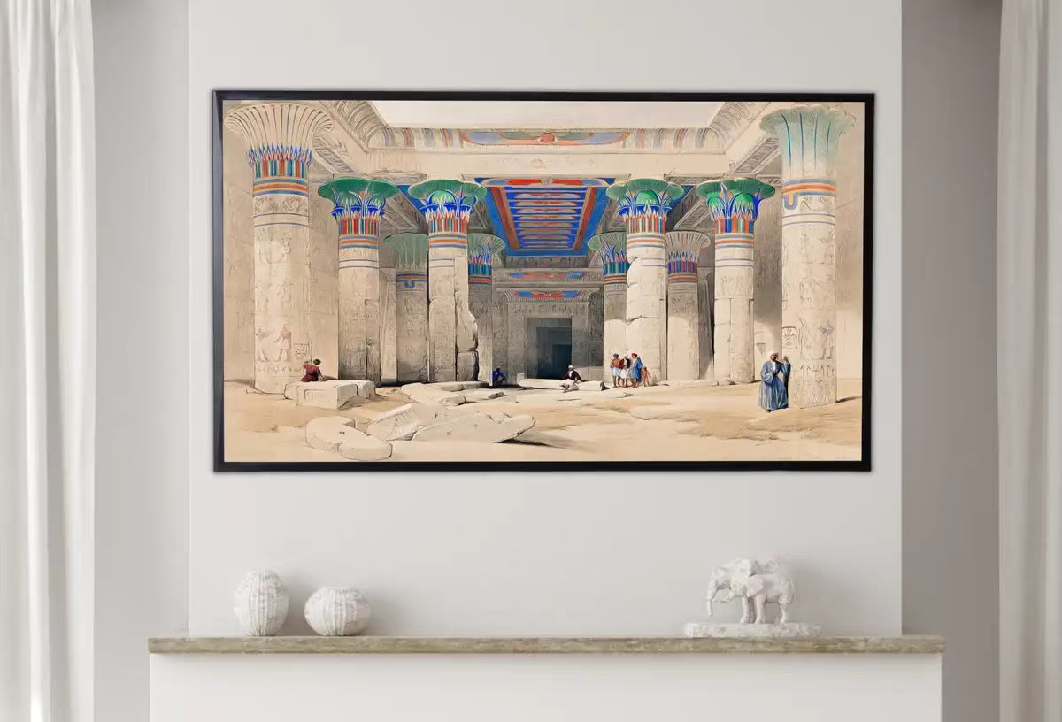 Samsung Frame TV Art 4K Egyptian Temple of Philae Mythology Wall Art. Instant Download Vintage Egyptian Architecture Art for Frame TV – Frame TV  Art