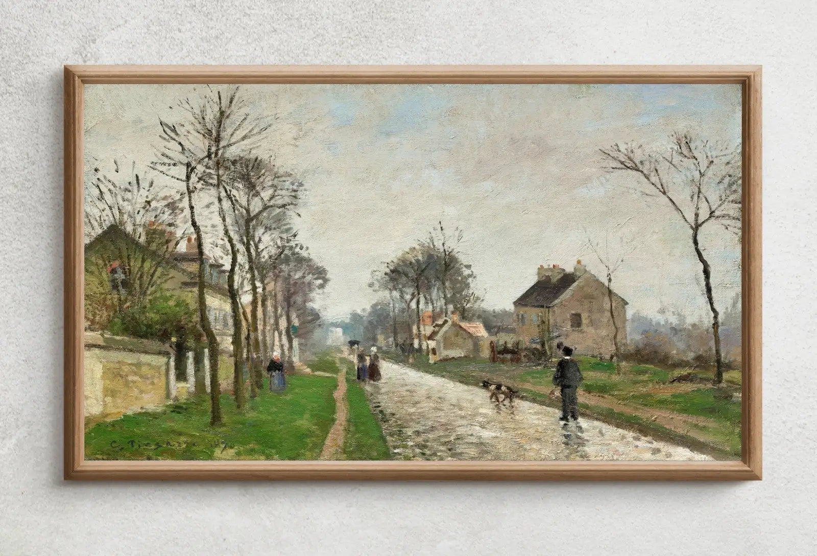 Second included artwork preview from Samsung Frame TV Art 4K European Village Rain Landscape Vintage Oil Painting. Instant Download Vintage Art for Samsung Frame TV. TV Art featuring various scenes.