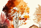 Second included artwork preview from Samsung Frame TV Art 4K Fall Forest Mountain Landscape Watercolor Digital Painting. Instant Download Forest Art for Samsung Frame TV. TV Art featuring various scenes.