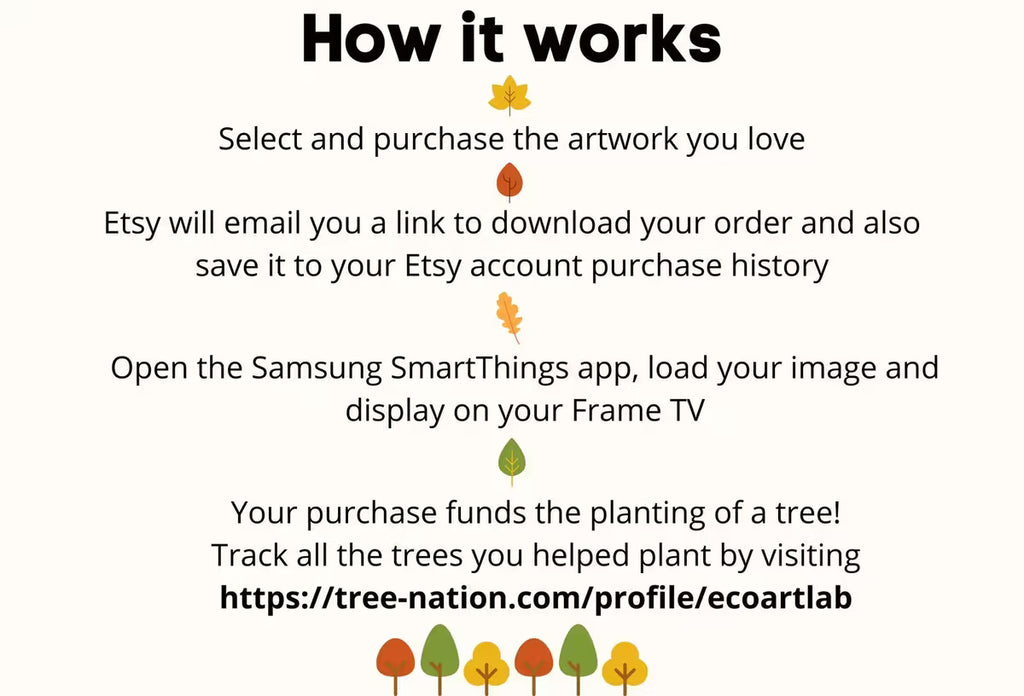 Samsung Frame TV Art 4K Fall Mountain Forest Landscape Painting. Instant Download. Autumn Forest Art for Samsung Frame TV. Art for TV – Frame TV  Art