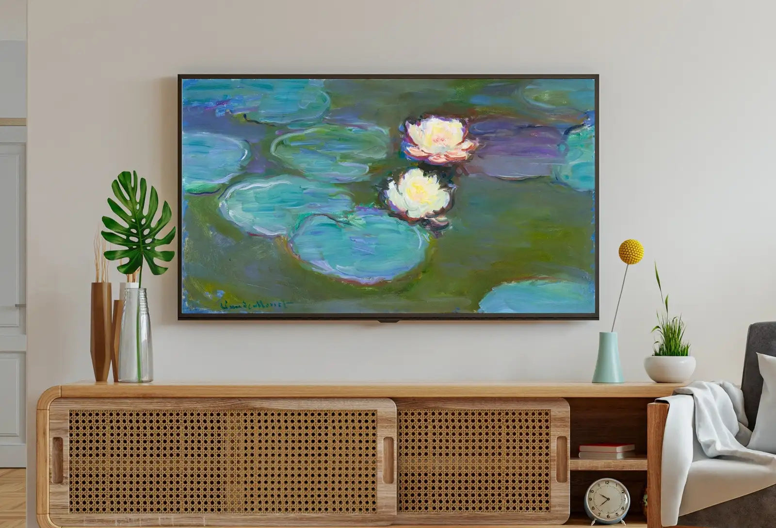 Detail view of artwork from Samsung Frame TV Art 4K Famous Claude Monet Painting. Instant Download Botanical Wall Art for the Frame TV. Vintage Wall Art. Monet Art. (variation 1)