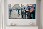 Detail view of artwork from Samsung Frame TV Art 4K Famous Paris Street Rainy Day Painting by Gustave Caillebotte. Instant Download Art for Frame TV. Vintage Wall Art. (variation 1)