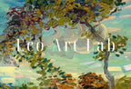 Included artwork preview showing first selection of artworks from Samsung Frame TV Art 4K Famous Sunset at Montmajour Painting by Vincent van Gogh. Instant Download van Gogh Nature Landscape for Frame TV..